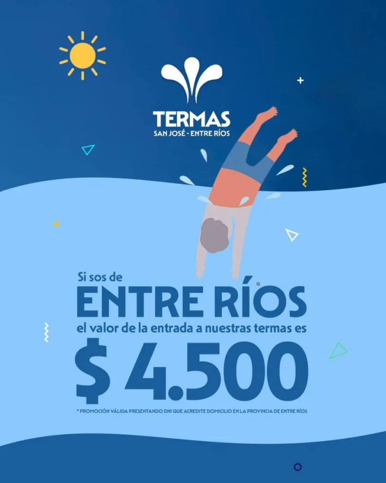 Termas San José fijó una tarifa diferencial para entrerrianos