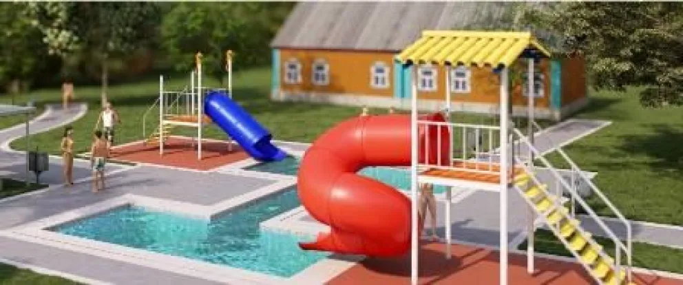 Maqueta presentada por el Municipio sobre los trabajos que se realizaran