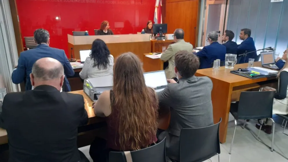 Primera jornada de la audiencia de remisión a juicio de la Causa Contratos (Foto APFDigital)