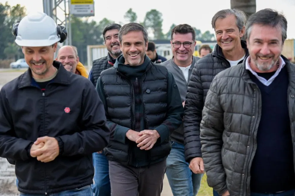 Guillermo Miichel y Ad{an Bahl recorrieron industrias de Villaguay
