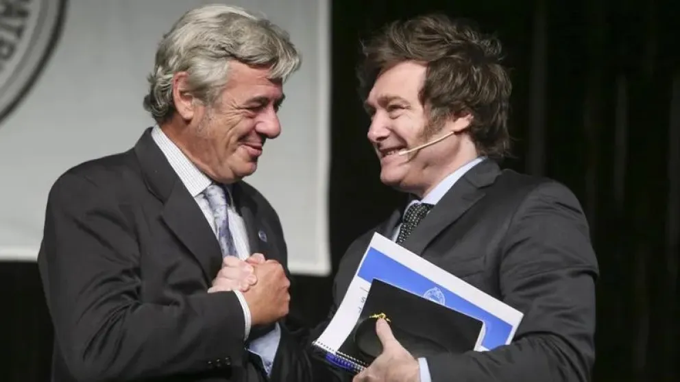 Milei y el Presidente de la SRA