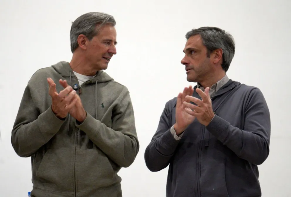 Adán Bahl (candidato a senador nacional) y Guillermo Michel (candidato a diputado nacional)