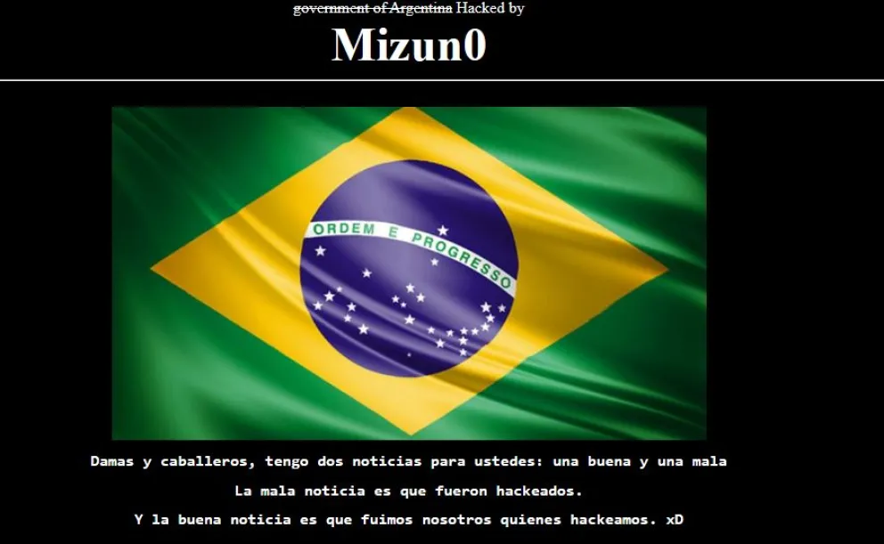 Imagen del portal online vulnerado del Consejo General de Educación.  