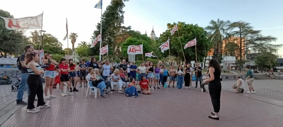 Cierre de campaña de la Izquierda entrerriana. Foto de APFDigital