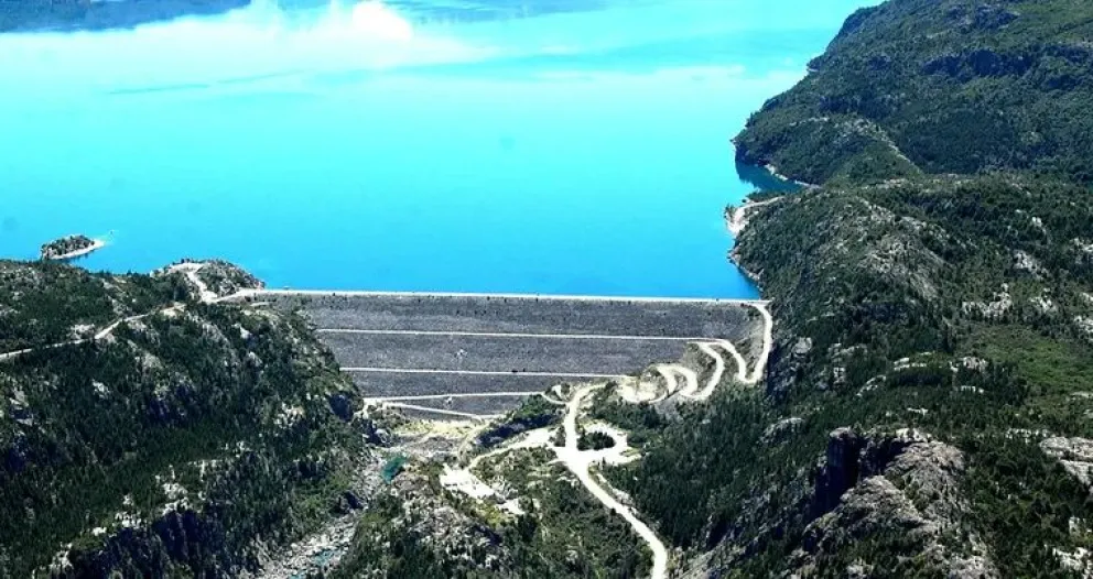 La represa Futaleufú en la Provincia de Chubut