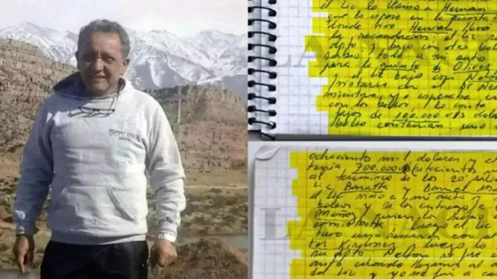 Oscar Centeno, el chofer que escribió en sus cuadernos cómo llevaba y traía el dinero de los sobornos. 