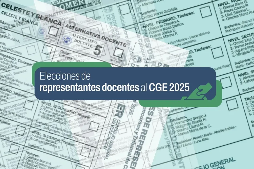 El jueves 11 de diciembre se elige a los representantes docentes en el CGE