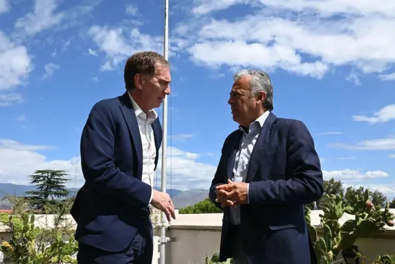 Santilli se reunió con Cornejo: La reforma laboral es para que se pueda tomar más empleo