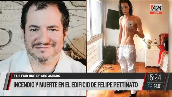 El 23 comienzan a juzgar a Felipe Pettinato por el incendio de su departamento y la muerte de un médico