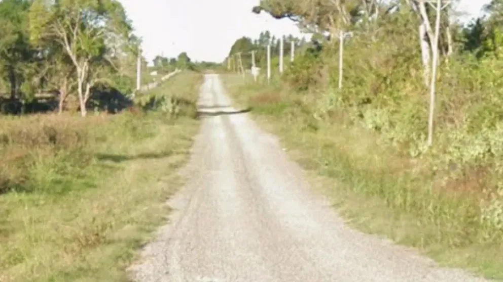 Calle Los Aromos, conocida como "Camino del Borello", uno de los accesos alternativos a La Paz por la ruta nacional 12.