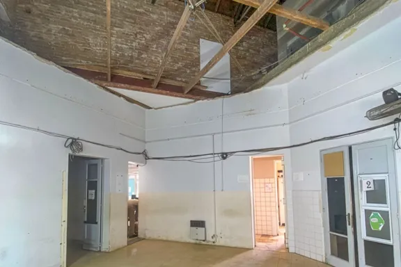 Tras el desprendimiento de un techo, comienzan las reparaciones en el Hospital Centenario de Gualeguaychú