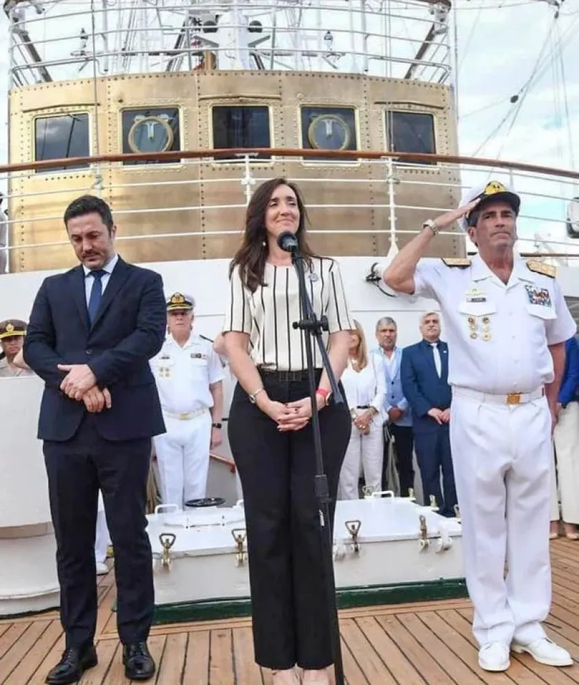 Luis Petri y Victoria Villarruel