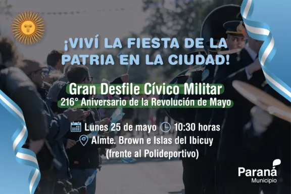 Agenda de actividades por el aniversario de la Revolución de Mayo