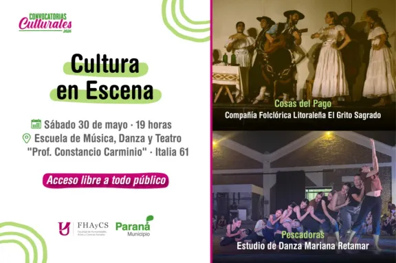 Paraná: Cultura en Escena inicia un nuevo ciclo con propuestas de danza y folklore