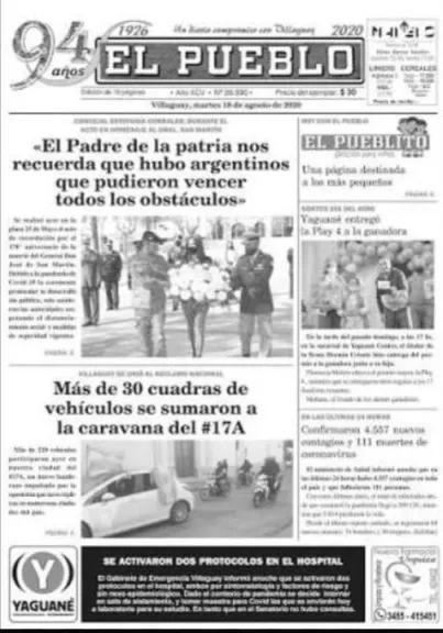 Tras un siglo de vida, cerró el diario El Pueblo de Villaguay
