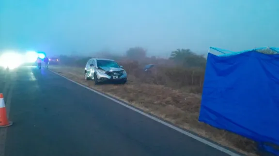 Un peatón falleció tras ser arrollado por un auto sobre Ruta Nº32 y el Acceso a Maria Grande