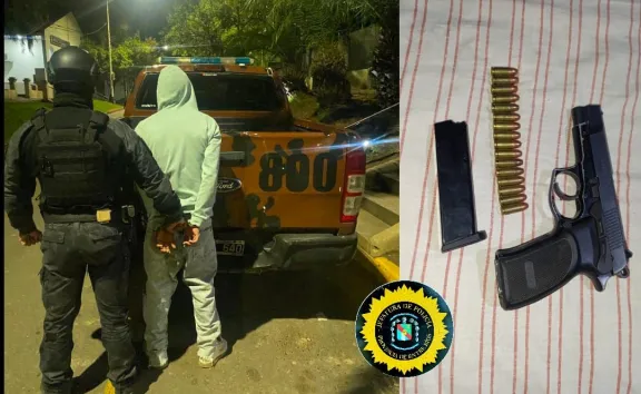 Detuvieron a sospechoso por disparos de arma de fuego en zona de Bajada Grande en Paraná