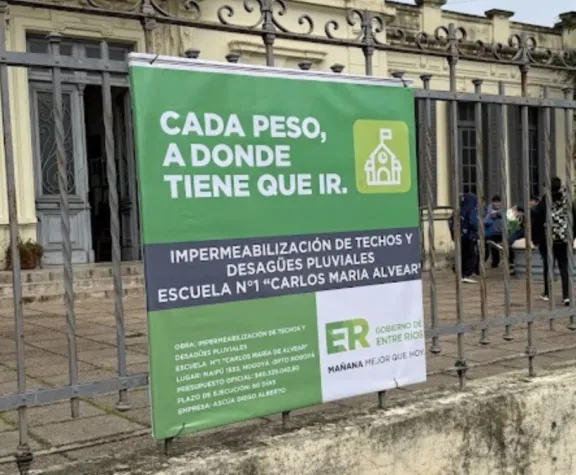 Más de 300 estudiantes se beneficiarán con obras en una histórica escuela de Nogoyá