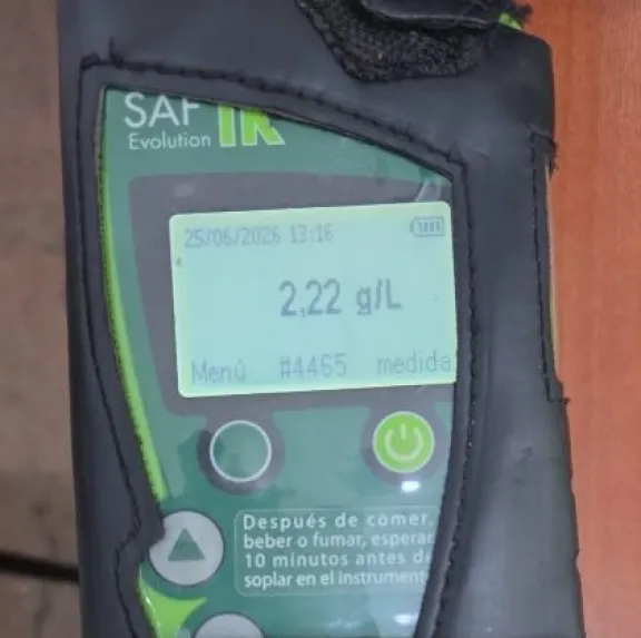 La Comisión Nacional de Regulación del Transporte desafectó a un chofer profesional por alcoholemia positiva en Gualeguaychú