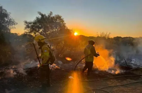 Se registró un incendio en un predio del Ejército en Paraná