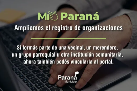 Destacan que más organizaciones comunitarias ya pueden vincularse en Mi Paraná