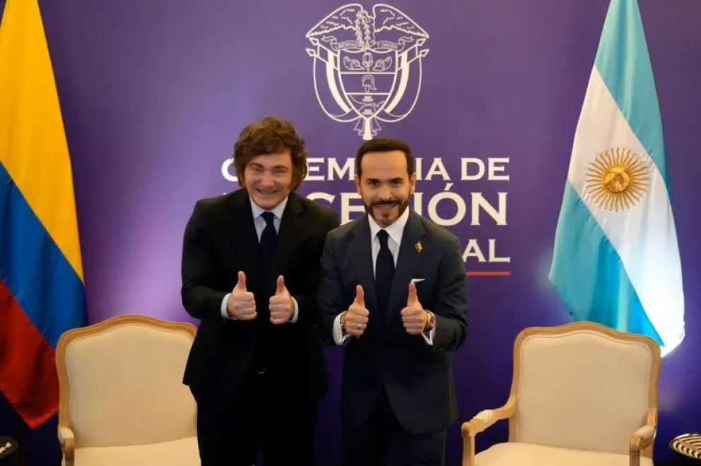 Javier Milei junto al presidente colombiano, Abelardo de la Espriella.