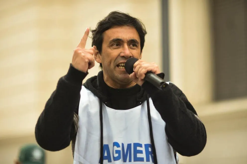 Abel Antivero, Secretario General de Agmer. (Foto Lucha en la Calle)