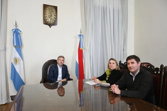 Frigerio y la Intendenta de Gualeguay repasaron las obras de prevención que se realizan ante el fenómeno de El Niño