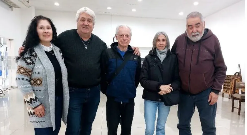Esmeralda Morey, Benjamín Airaudo, Jorge Bassano, Silvia Ortiz y Hugo Daivez, del Movimiento de Trabajadores Desocupados.
