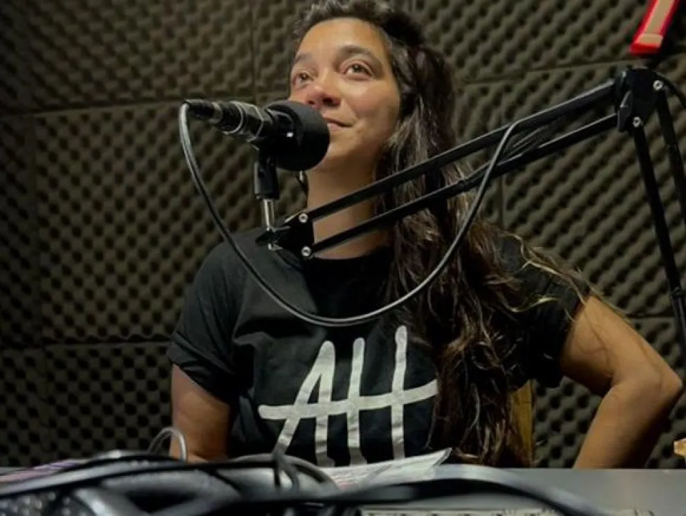Ludmila Fernández Castellano, la militante que denunció el suceso. 